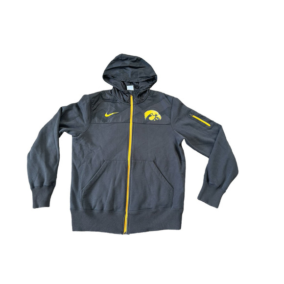 University Iowa Hawkeyes Nike Full Zip Hoodie Sweatshirt Medium - Picture 1 of 8